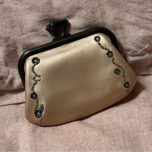 Coach Kisslock Tea Rose Pouch